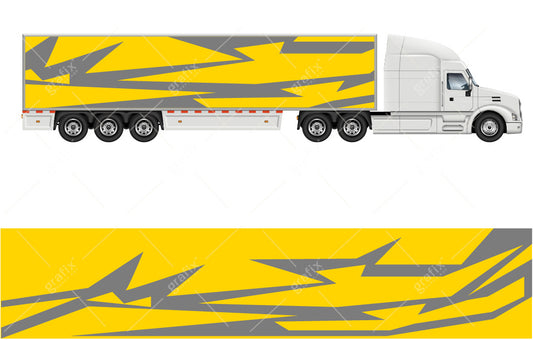 Semi Truck Vector Graphic 004