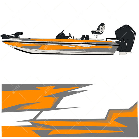 Bass Boat Vector Graphic 005