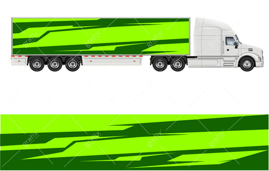 Semi Truck Vector Graphic 005