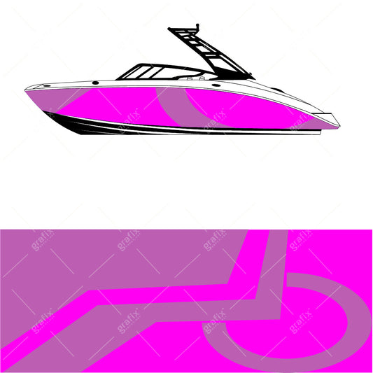 Wake Surf Boat Vector Graphic 005