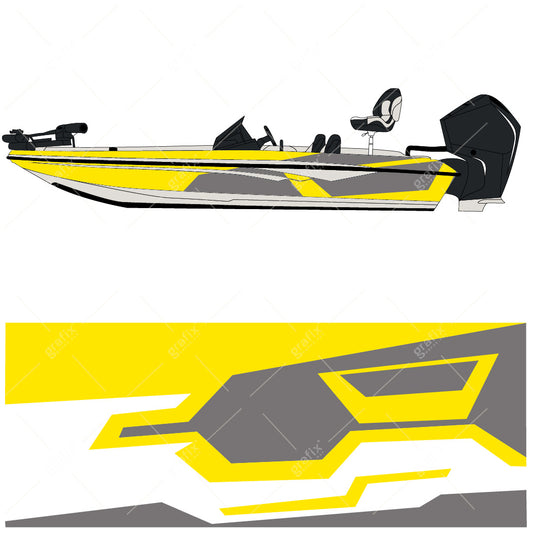 Bass Boat Vector Graphic 006