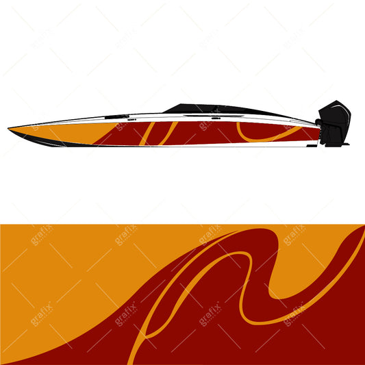 Cig Boat Vector Graphic 006