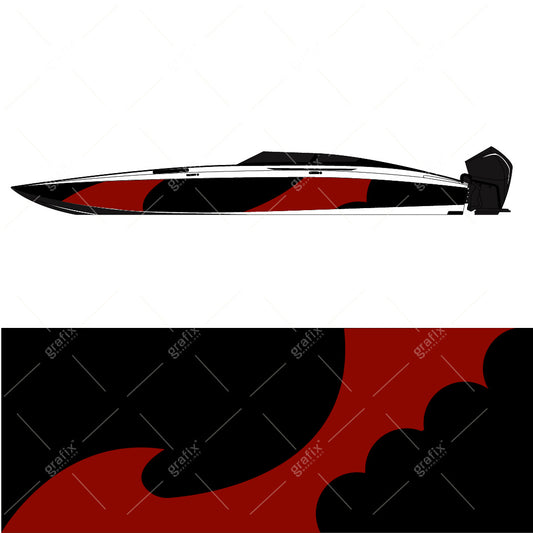 Cig Boat Vector Graphic 007
