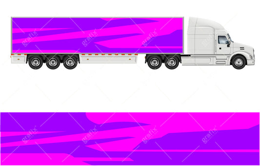 Semi Truck Vector Graphic 007