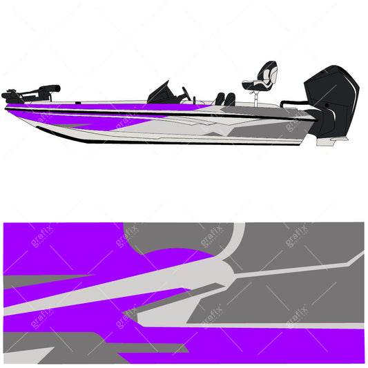 Bass Boat Vector Graphic 007