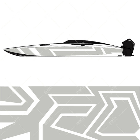 Cig Boat Vector Graphic 009